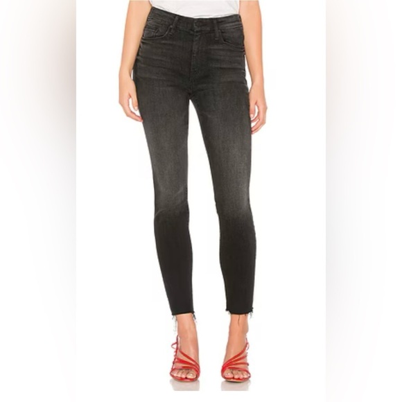 Mother women’s jeans size 26 High waisted looker ankle fray in night hawk - Picture 1 of 9